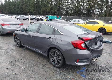 2019 Honda Civic Sport from USA, damaged, VIN 2HGFC2F80KH582384